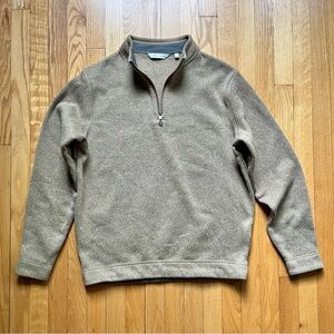 Peter Millar Tan Zip Up Sweater